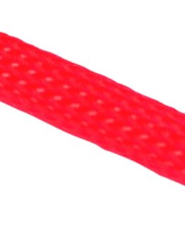 Namz Braided Flex Sleeving 3/8in ID Red - 10ft Section