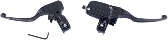 Drag Specialties Handlebar Control Kit Black Matte Harley FLHT FLTR FLHTC - Image 2