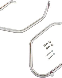 Drag Specialties Low-Profile Saddlebag Guards Chrome Harley FLH Touring