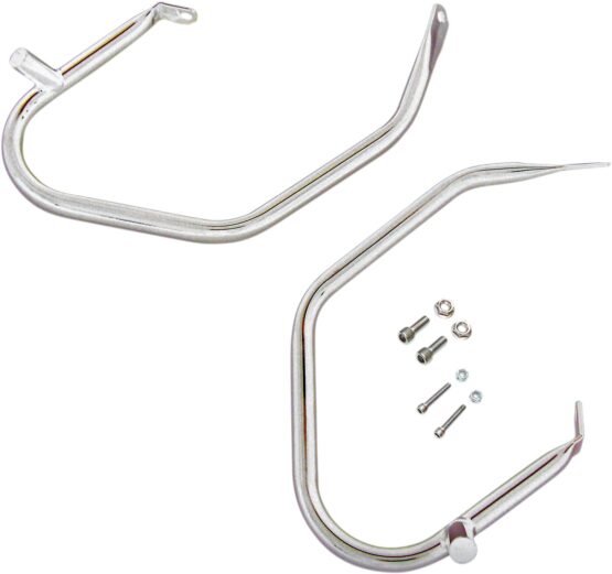 Drag Specialties Low-Profile Saddlebag Guards Chrome Harley FLH Touring