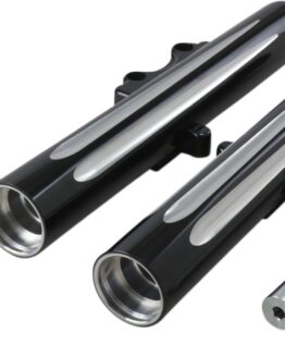 Arlen Ness Hot Leg Fork Legs Black Deep Cut Dual Disc