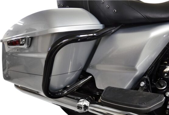 Drag Specialties Big Buffalo Saddlebag Bars Black Harley Touring Models - Image 2