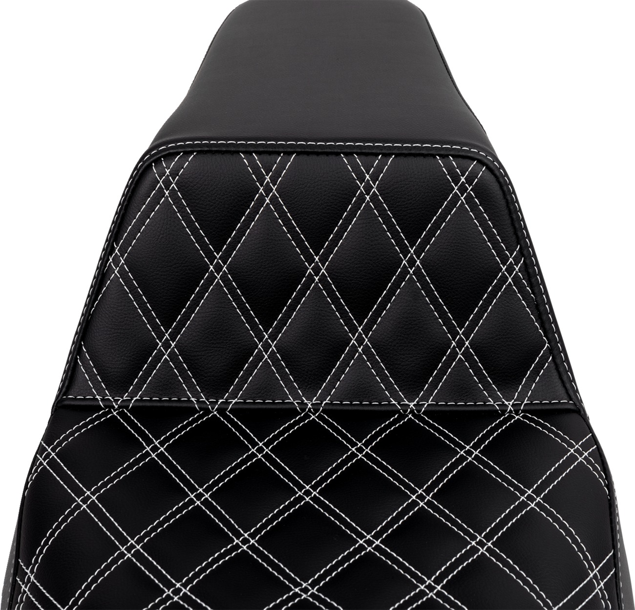 Saddlemen Step-Up Seat Lattice Stitch White FLH/FLT 08-23 - Image 3