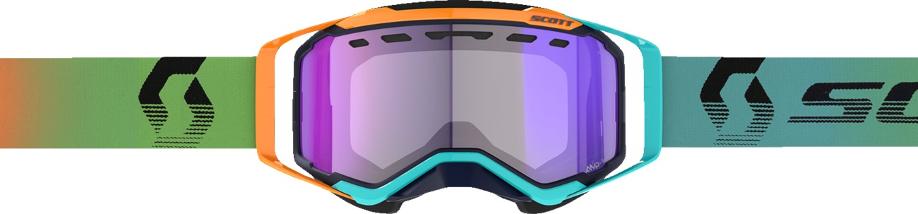 Scott Prospect Snow Cross LS Goggle Blue/Orange Blue Chrome Lens - Image 3