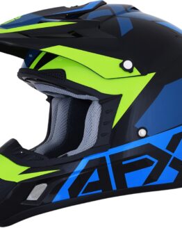 FX-17 Aced Full Face Offroad Helmet Blue/Green/Black 2X-Large