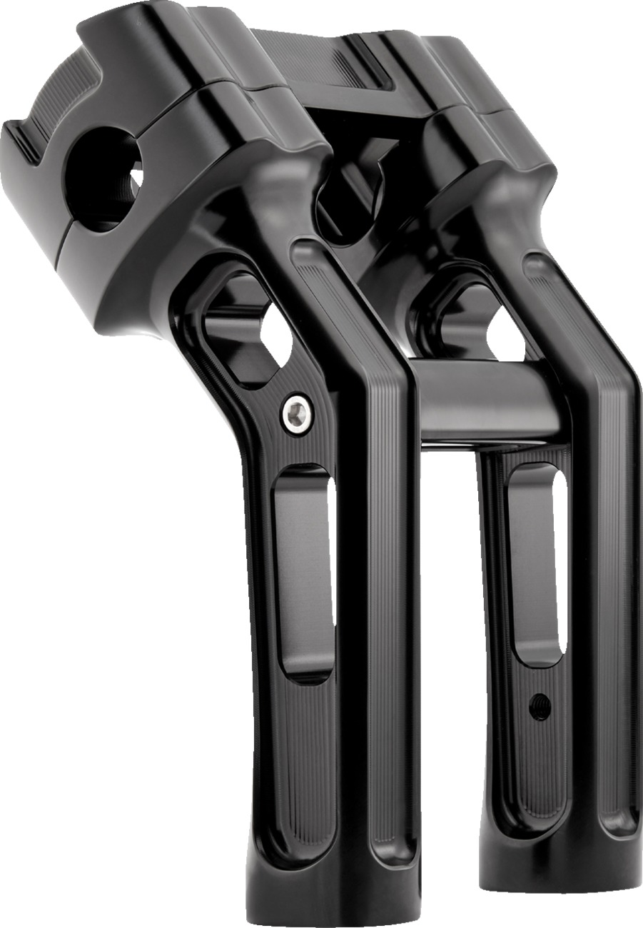 Arlen Ness Method Kickback Handlebar Riser 7in Black For Softail Gauge - Image 4