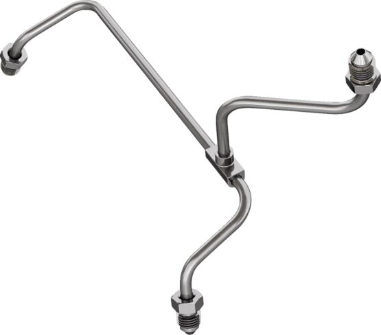 Goodridge Front Brake Manifold Adapter Silver For Harley FLH/FLT 14-23