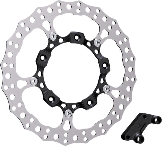 Left Side 14" Full Floating Rotor w/ Bracket & Black Center