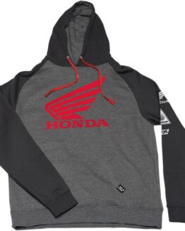 Factory Effex Men's Honda Wing Hoody Charcoal/Black Size M