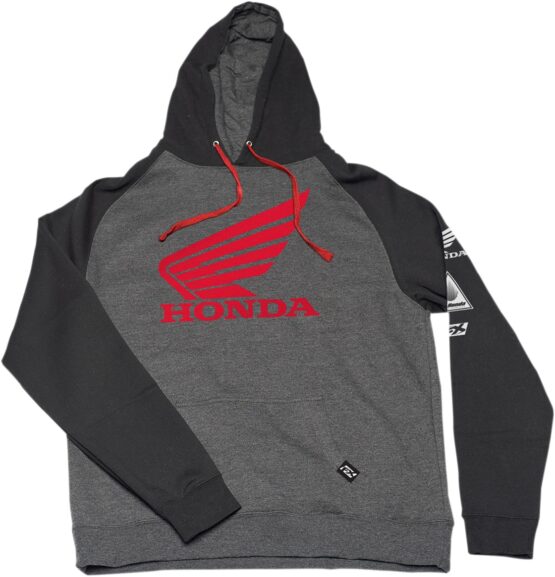 Factory Effex Men's Honda Wing Hoody Charcoal/Black Size M