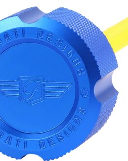 Figurati Designs Magnetic Oil Dipstick Knurled Blue M8 Touring