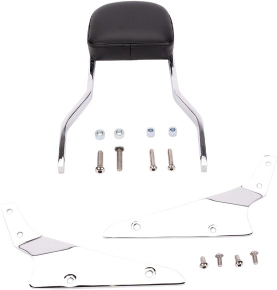Cobra Short Square 14" Chrome Sissy Bar Backrest Fits Honda VTX1300C/1800C/F