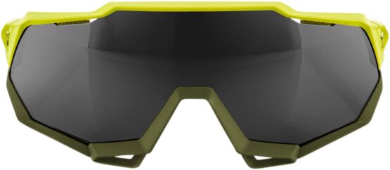Speedtrap Sunglasses Yellow/Olive/Black w/ Black Mirror Lens - Image 3