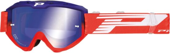 3450 Blue / Red Riot OTG Goggles - Dual Mirrored Lens