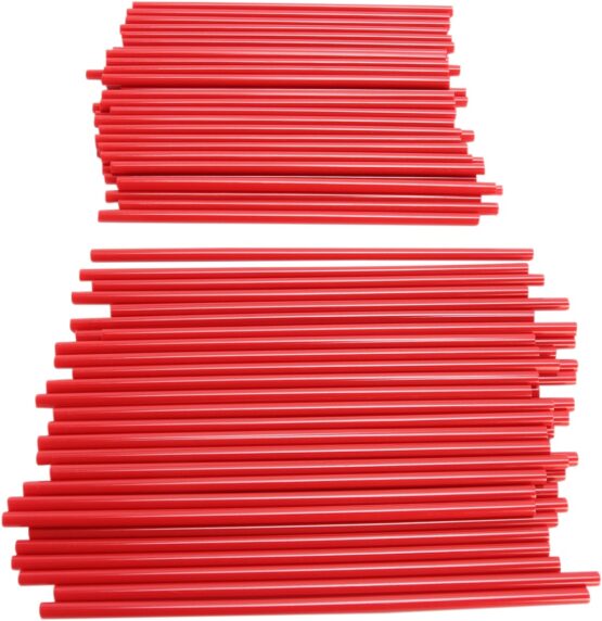 Red Spoke Covers - 80 Pack
