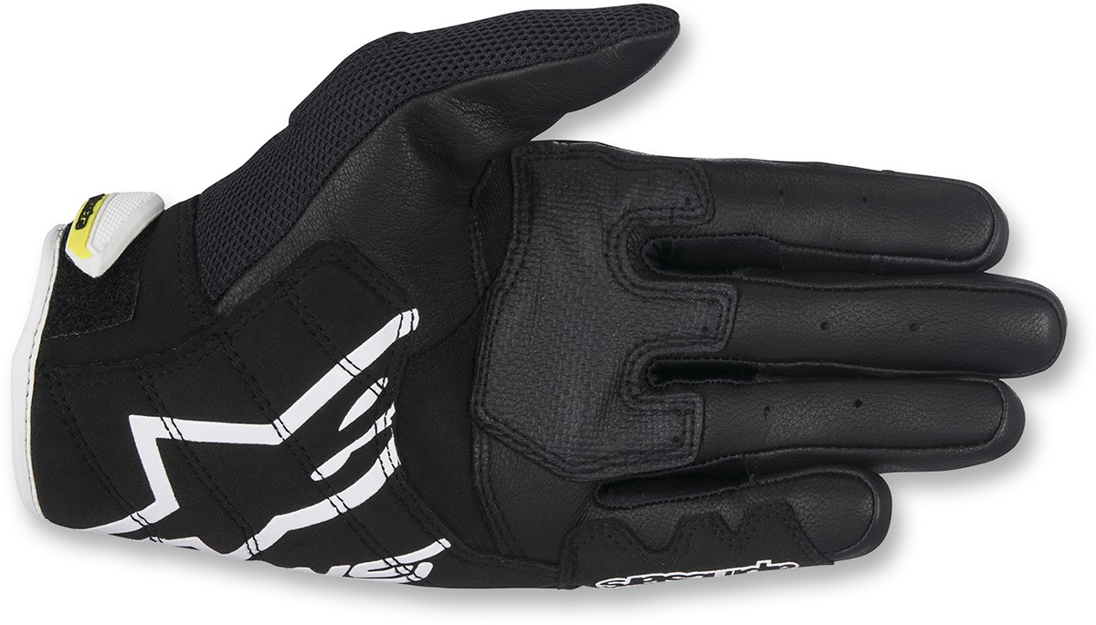 SMX-2 V2 Air Carbon Motorcycle Gloves Black/White/Yellow Large - Image 3