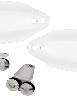 Memphis Shades Ghost Handguards Gloss White Harley-Davidson Softail/Touring