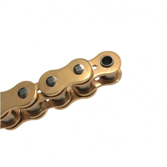 EK 525MVXZ2 114 Link Gold QX-Ring Chain with MLJ Rivet Master