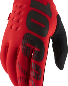 100% Men's Brisker Cold-Weather Gloves Red XL