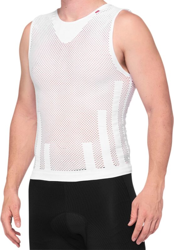 100 Percent Zephyr Cooling Tank S/M White Men's