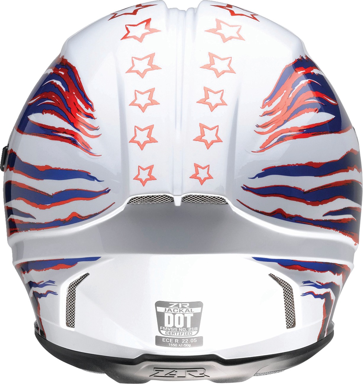 Z1R Jackal Patriot Helmet 2XL Red/White/Blue - Image 4
