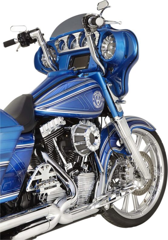 10-Gauge Inverted Air Cleaner Chrome by Arlen Ness - Image 2