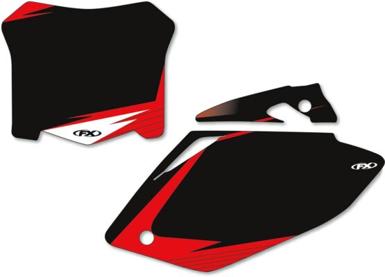 Factory Effex Black Number Plate Backgrounds Fits 05-06 Honda CRF450