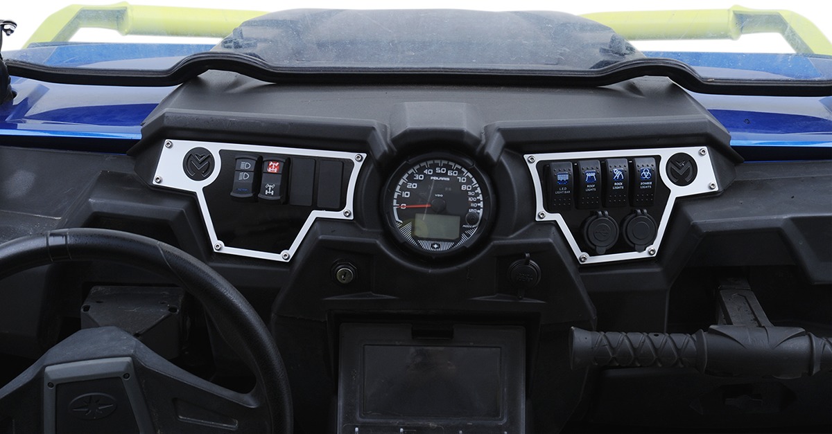 Moose Dashplate Left White 4Switch Large Fits 15-19 Polaris RZR 900/1000 - Image 4