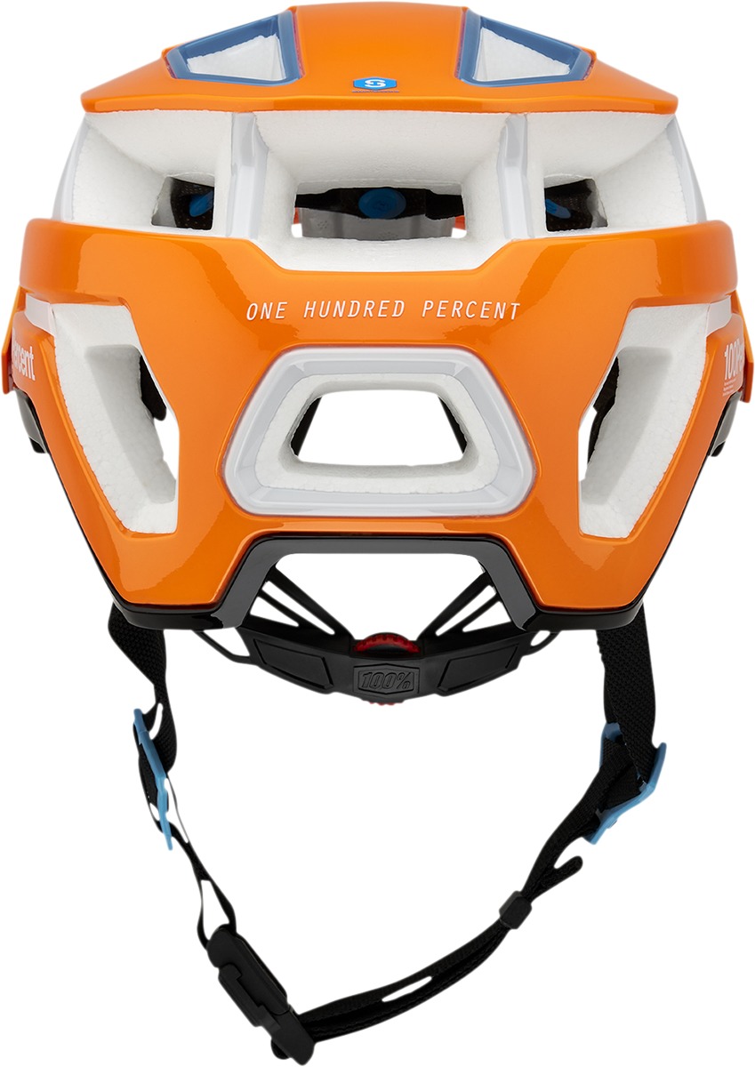 100% Altec Fidlock Bicycle Helmet S/M White Orange Blue Neon Orange Unisex - Image 4