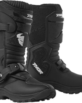 Blitz XP Mini Dirt Bike Boots - Black MX Sole Kids Size 10