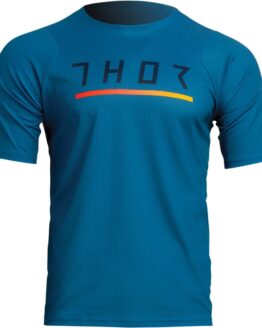 Thor Assist Caliber Short-Sleeve Jersey Black/Teal Men's XS