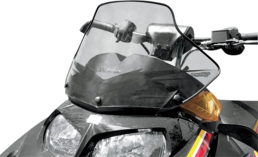 Powermadd Cobra Windshield Ski-Doo Mid 11" Smoke Black Graphics - Image 3