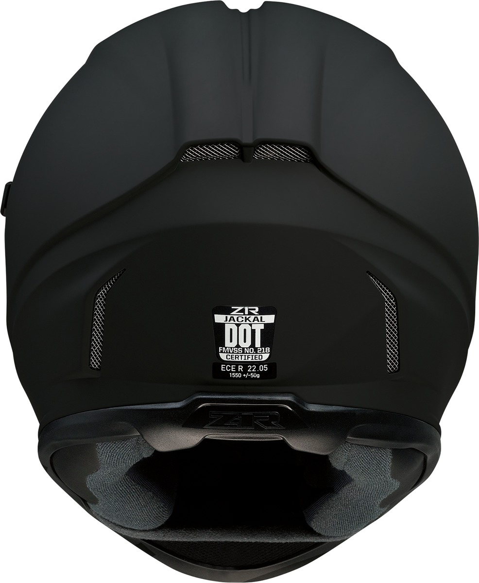 Z1R Jackal Smoke Helmet Matte Black - Medium - Image 3