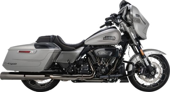 Vance & Hines Hi-Output Slip-On Mufflers Dark Chrome For Harley Touring