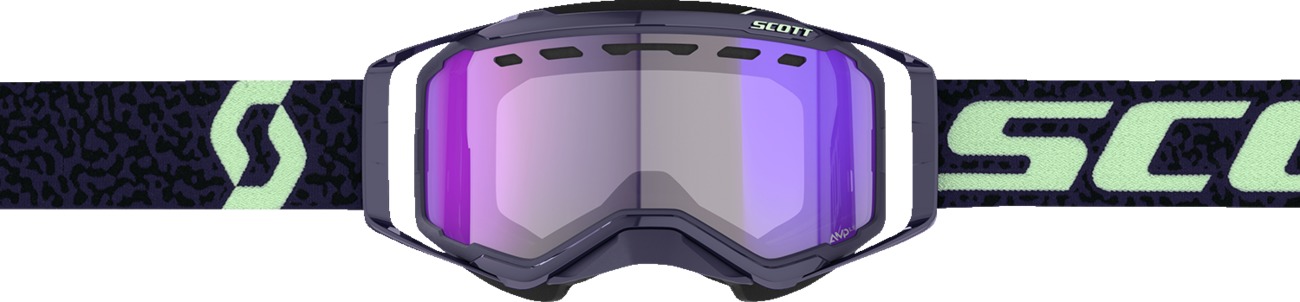 Scott Prospect SnowX LS Goggle Dark Purple/Mint Blue Chrome Lens - Image 3
