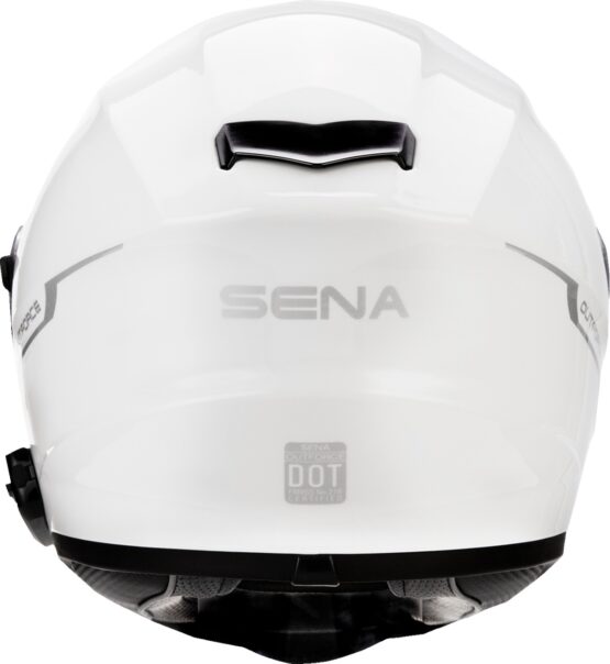 Sena OutForce Bluetooth Helmet Glossy White - Size Small - Image 4