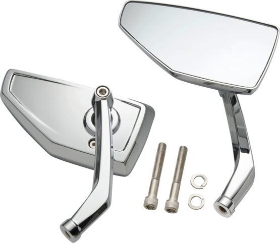 Ciro Chicane Side View Mirrors Chrome Pair