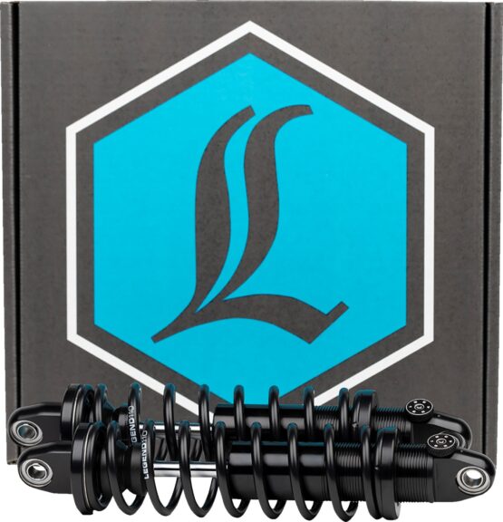 Legend Suspension REVO-A 12in Adjustable Dyna Rear Shocks Black Standard