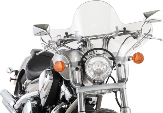 SS-20 Stealth Handlebar Mount Windshield 14" Clear - Image 2