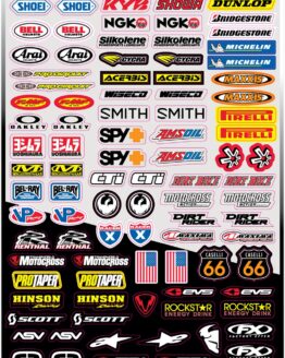 Factory Effex Micro Sponsor Sticker Kit Decals - Multicolor