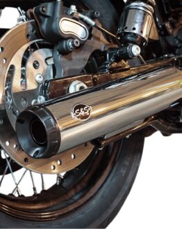 Grand National Chrome 3.5" Slip On Exhaust Black Cap