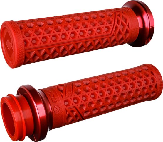 ODI Vans V-Twin Lock-On Grips 1in Dark Red/Red For Harley-Davidson