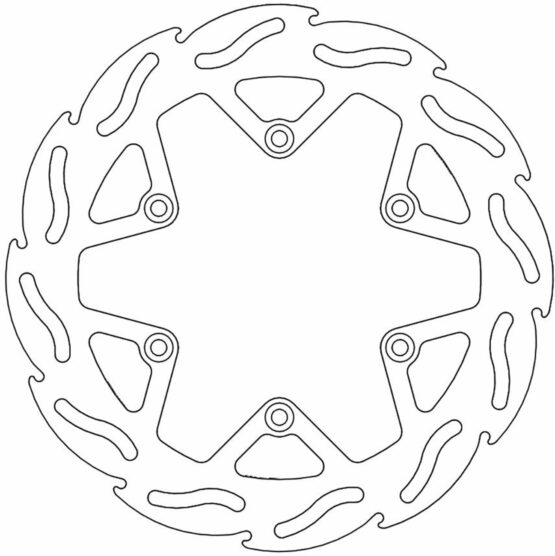Moto-Master Flame Front Brake Rotor For Kawasaki KX80 KX100 - Image 2
