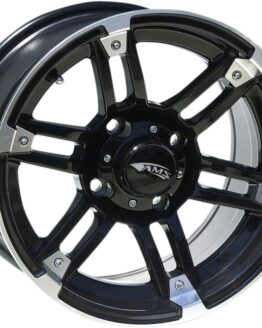 AMS Roll'n 104 Wheel 15x7 Gloss Black Machined 4/137 For UTV/ATV