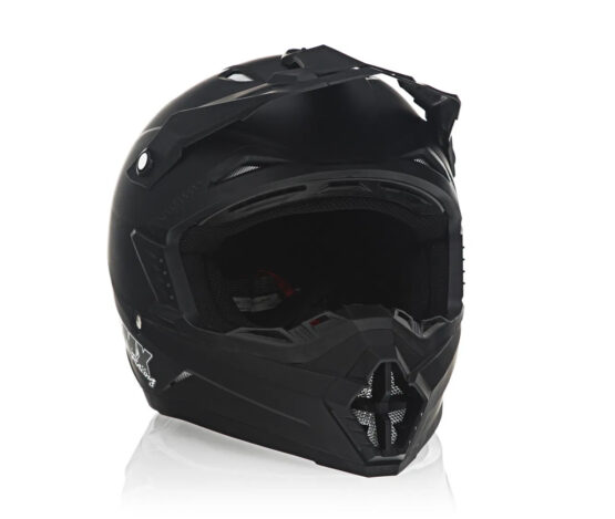 FMX N-600 Medium Motocross Helmet, Matte Black, Double D Closure, DOT Approved - Image 4