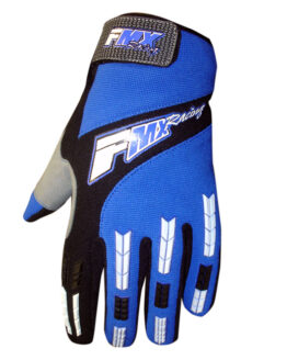 FMX Zaca MX Gloves Blue/White/Black - Unisex Large Textile