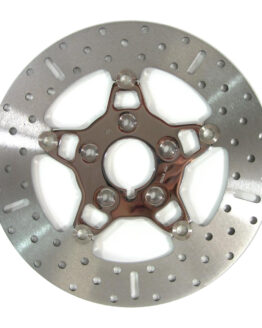 5 Button Floating Brake Rotor - Polished Center - Wide Band