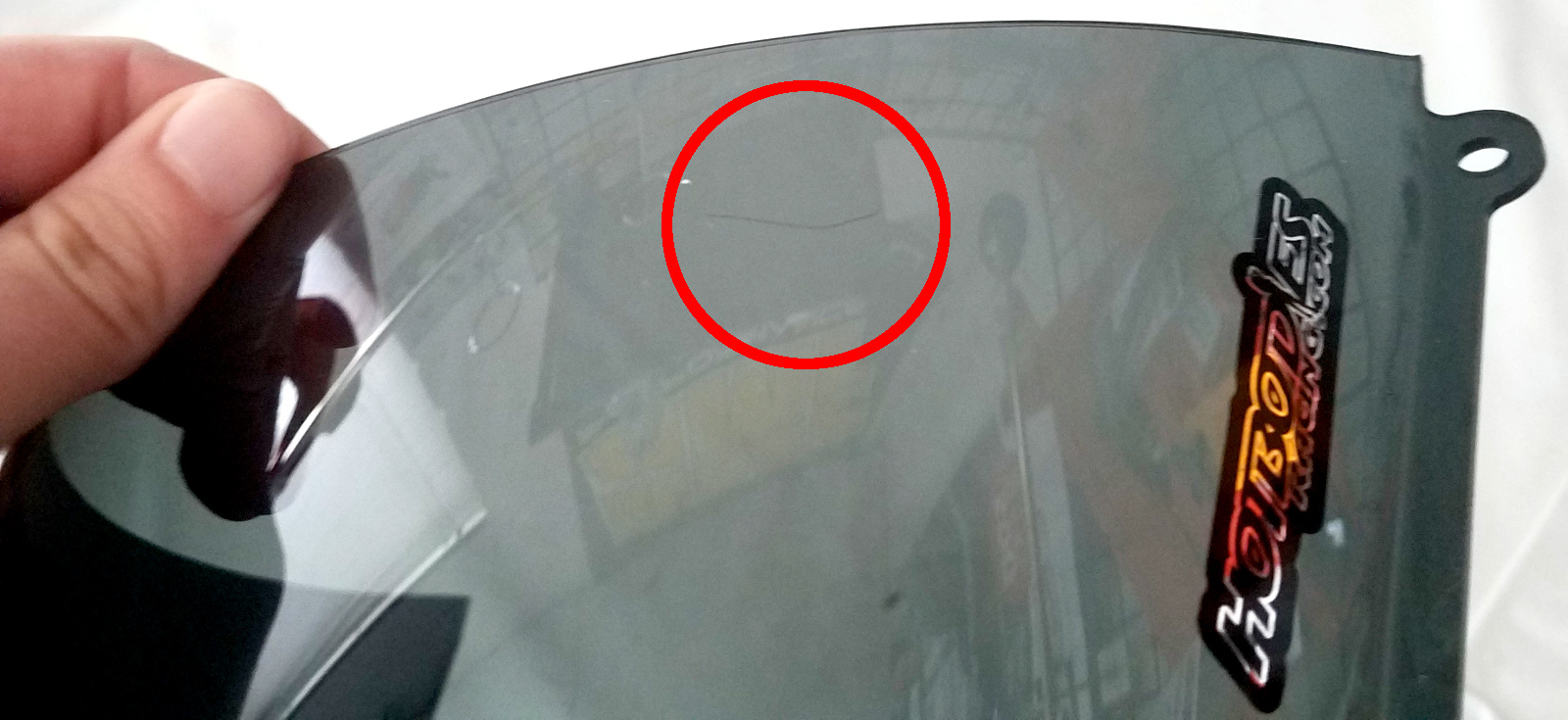 Scratched Tall Windscreen Dark Smoke - Image 4