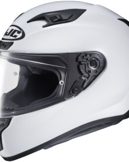 i10 Solid White Full-Face Street Motorcycle Helmet Medium