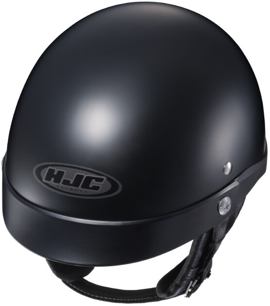 CL-Ironroad Matte Black Open-Face Half Helmet Small - Image 4